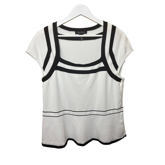White House Black Market Tops - White House Black Market Colorblock Square Neck Womens Top XL